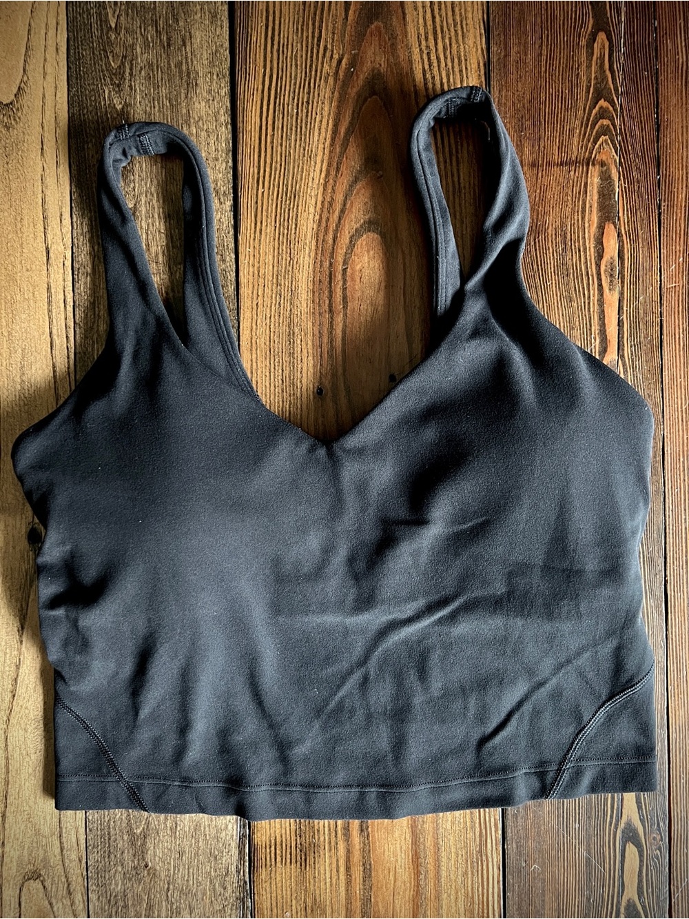 LULULEMON • Black Align Tank Top size 4 W1DUV Gymcore athleisure yoga sports bra